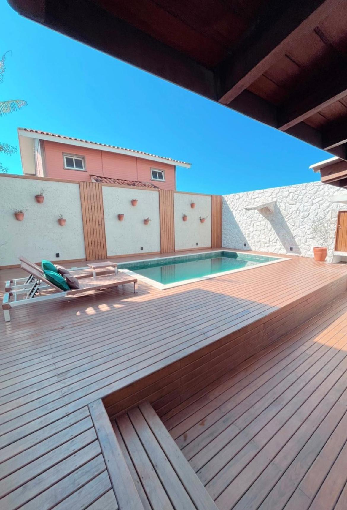Casa Com Piscina Em Frente A Praia Do Santinho Florianópolis Eksteriør billede